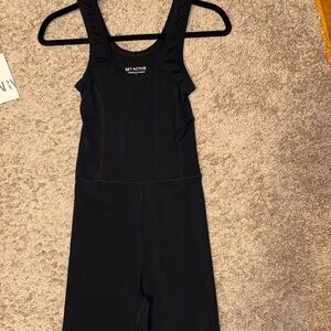 SET Active Black Sleeveless Jumpsuit